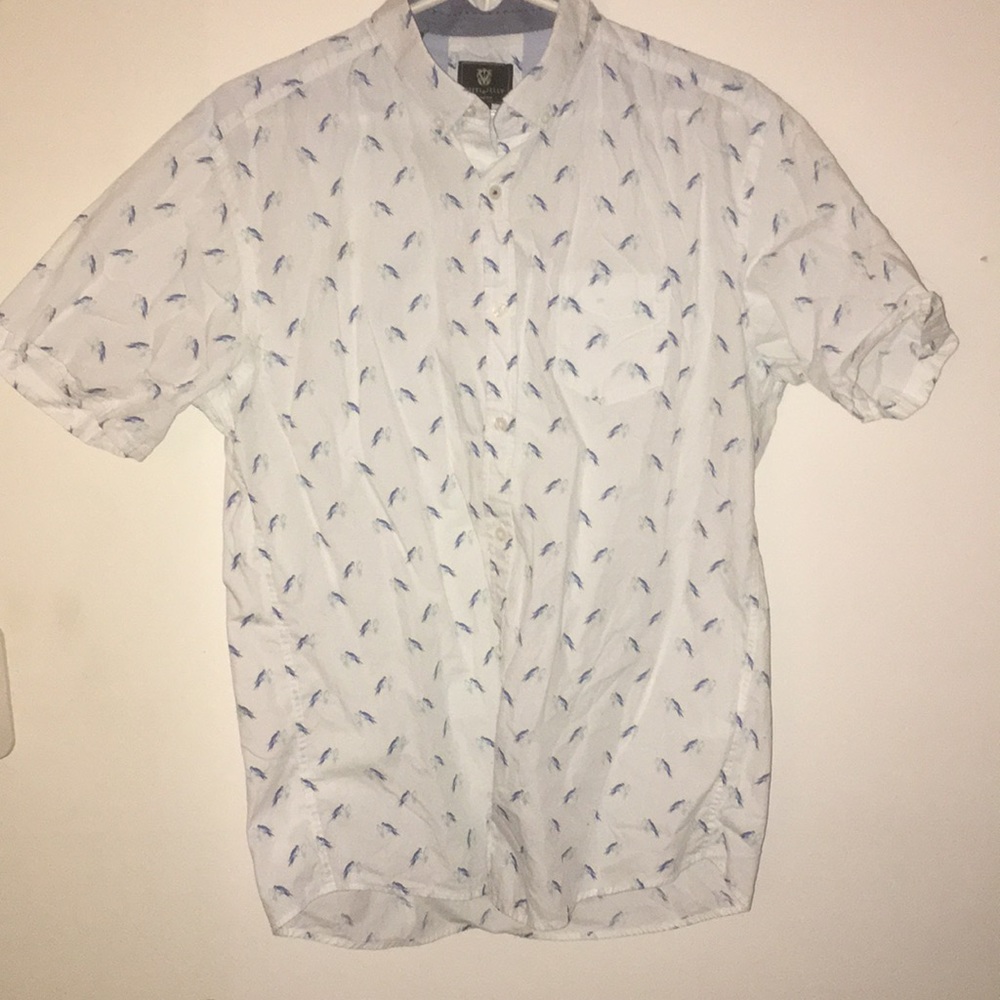 Steel & Jelly Birds Short Sleeve Button Up